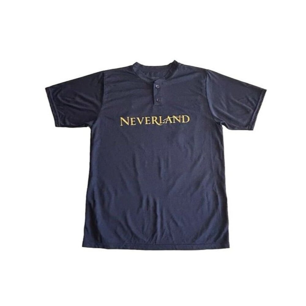 Men's Medium NYC Broadway Musical Theater Finding Neverland Navy Jersey T Shirt